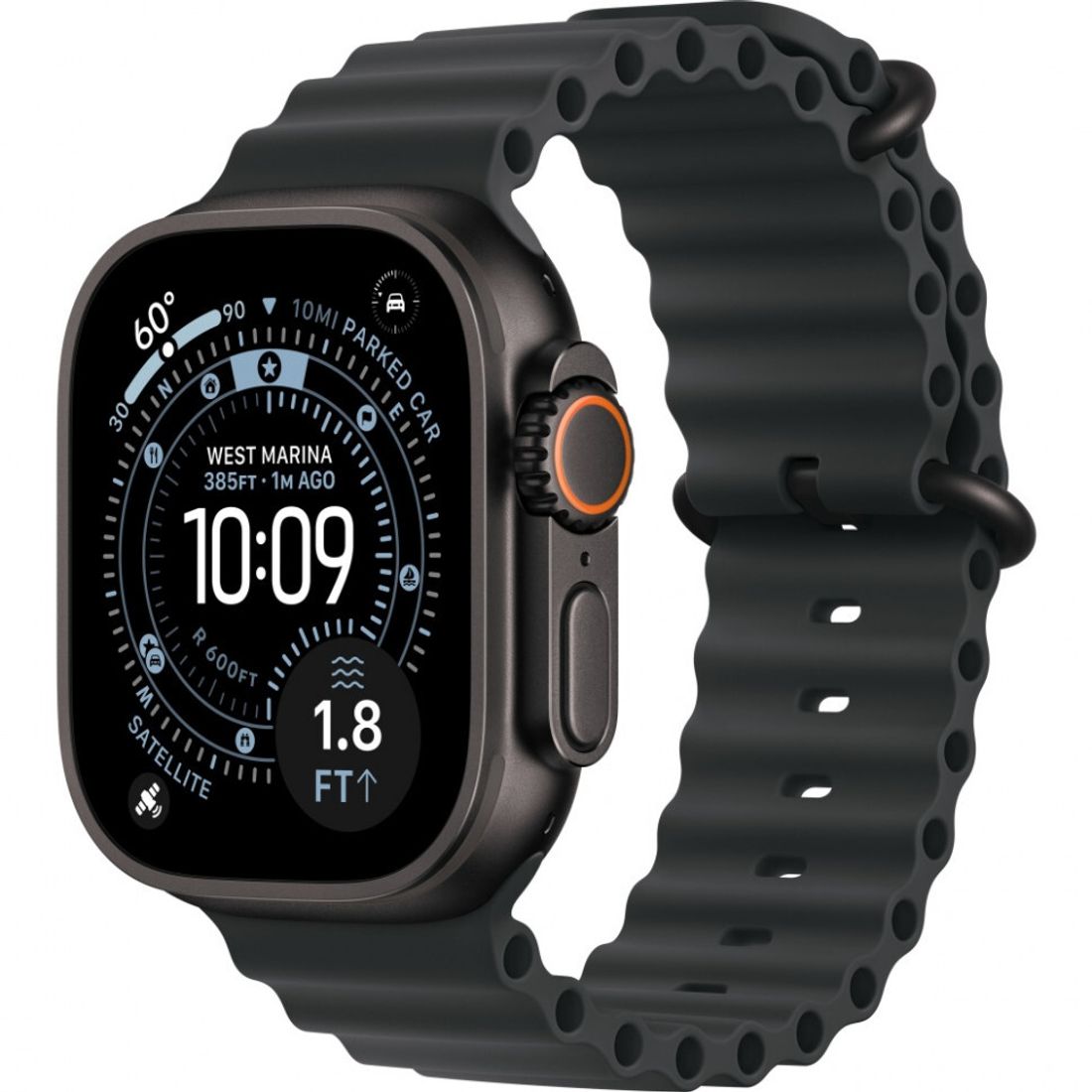Умные часы Apple Watch Ultra 3 49mm Black Titanium Ocean Band Black