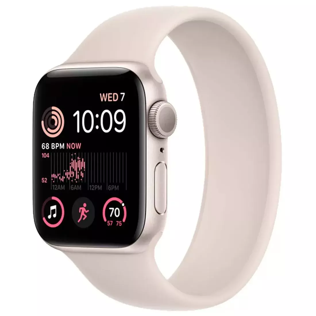 Умные часы Apple Watch SE 2024 44mm Aluminum Sport Сияющая звезда