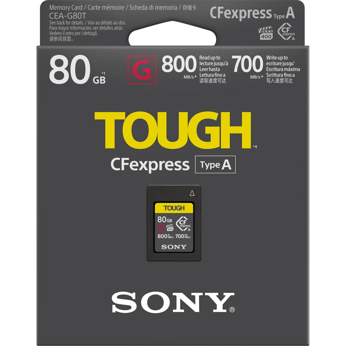 Карта памяти Sony CFexpress Type A Tough 80GB (CEA-G80T), фото 2