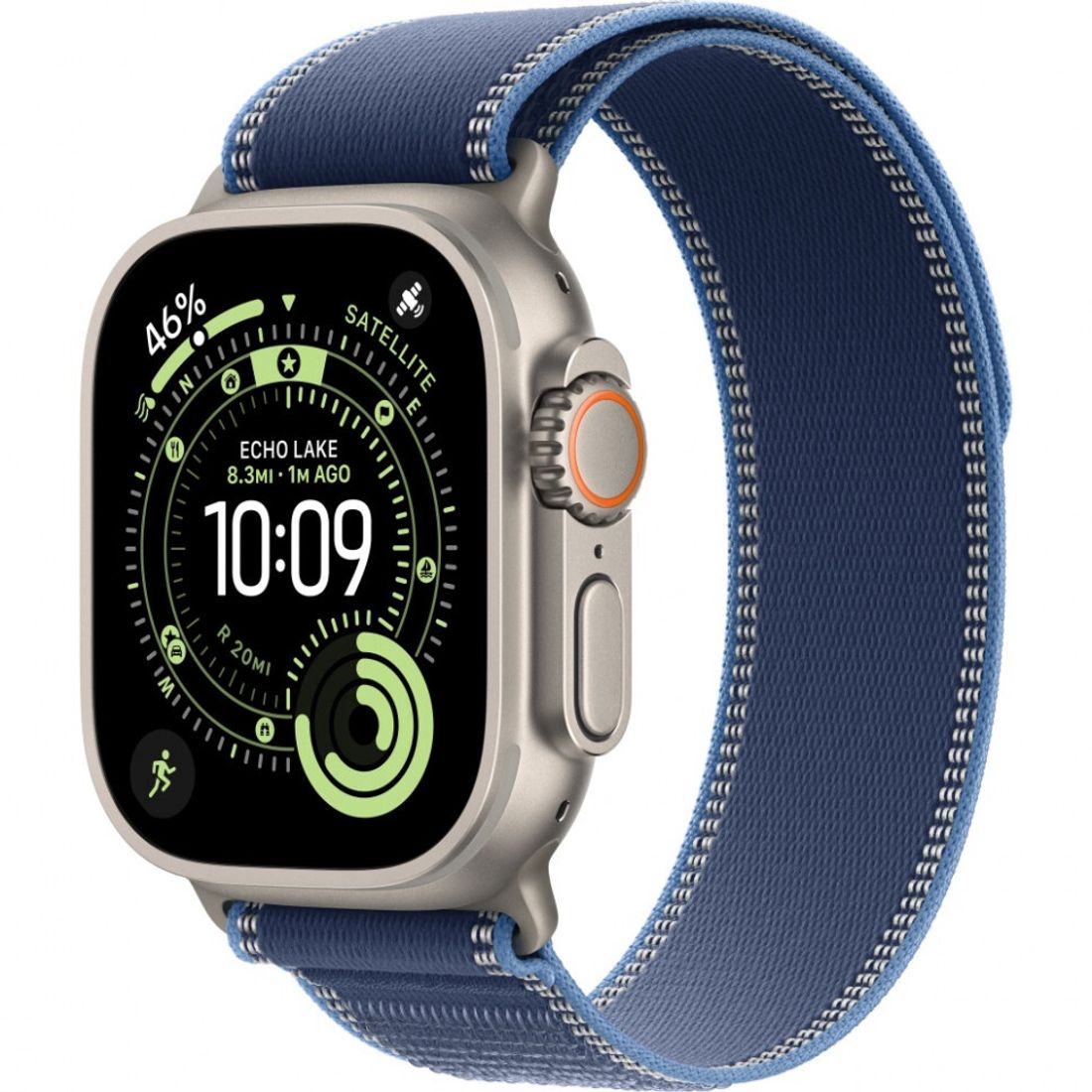 Умные часы Apple Watch Ultra 3 49mm Natural Titanium Trail Loop Blue/Bright Blue