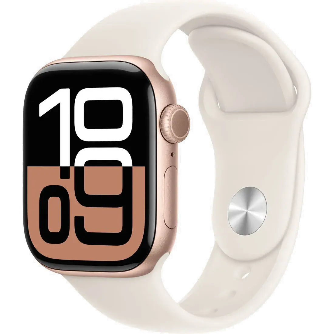 мные часы Apple Watch Series 10 46 мм Aluminum Sport Розовое золото / Сияющая звезда