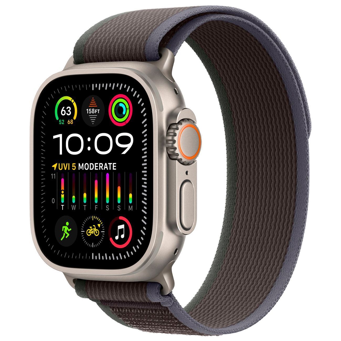 Умные часы Apple Watch Ultra 2 49mm Titanium Trail Loop Blue/Black