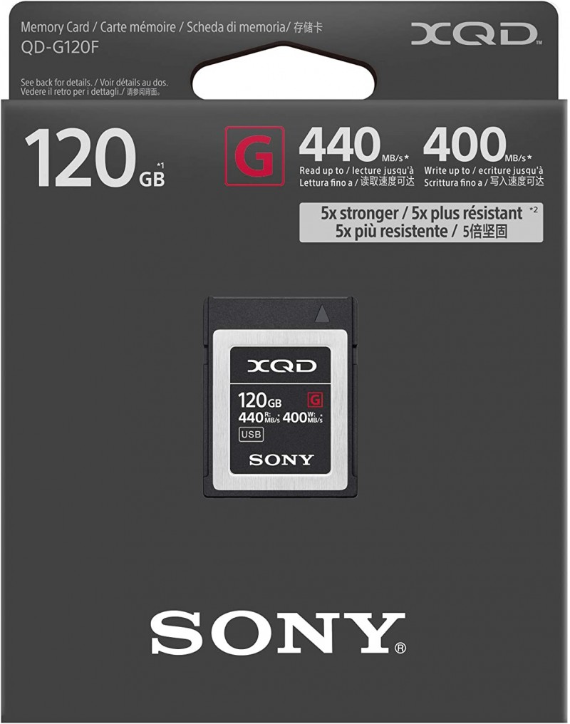 Карта памяти Sony XQD G Series 120GB (QD-G120F), фото 2
