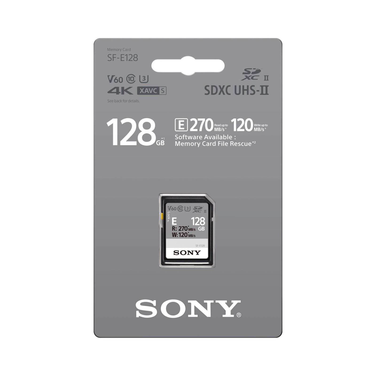 Карта памяти Sony SDXC UHS-II SF-E 128GB (SF-E128), фото 2