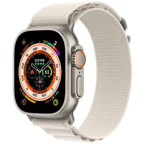 Умные часы Apple Watch Ultra 49mm Titanium Alpine Loop Зеленый
