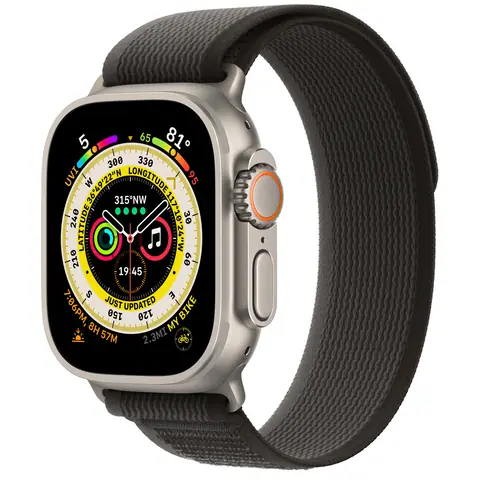 Умные часы Apple Watch Ultra 49mm Titanium Trail Loop Черный / Серый