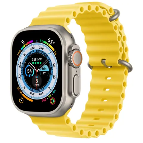 Умные часы Apple Watch Ultra 49mm Titanium Ocean Band Желтый