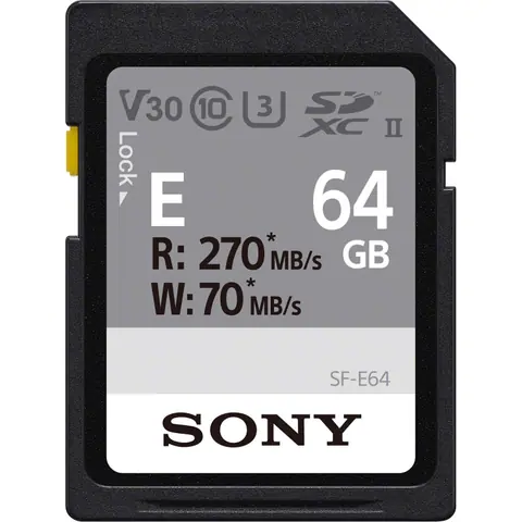 Карта памяти Sony SDXC UHS-II SF-E 64GB (SF-E64)