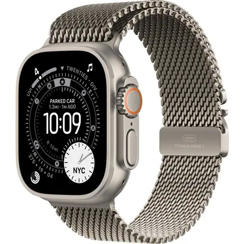 Умные часы Apple Watch Ultra 3 49mm Natural Titanium Milanese Natural