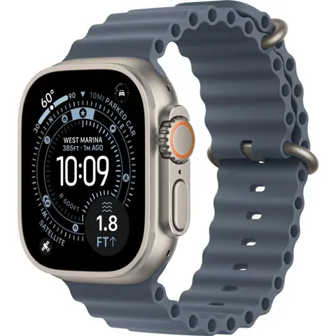 Умные часы Apple Watch Ultra 3 49mm Natural Titanium Ocean Band Anchor Blue