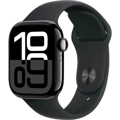 Умные часы Apple Watch Series 10 46 мм Aluminum Sport Черный оникс / Черный