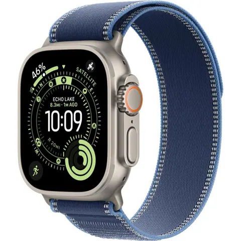 Умные часы Apple Watch Ultra 3 49mm Natural Titanium Trail Loop Blue/Bright Blue