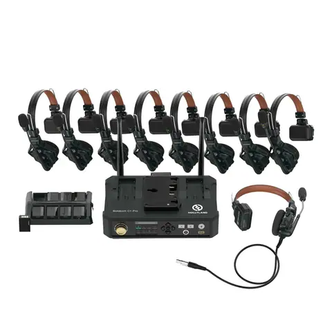 Беспроводной интерком Hollyland Solidcom C1 Pro-Hub8S (хаб и 8 гарнитур)